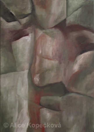 KAMENNÁ TVÁŘ, 2013, 70x50, OLEJ